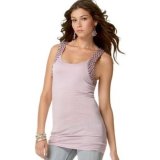 Paris Hilton Pearl-Strap Racerback Tank Top