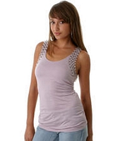 Pearl Strap Racer Back Tank