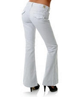 Trouser Flare With Flap Back Pockets