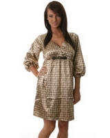 Balloon Sleeve Equestrian Dress