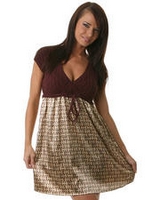 Knit-Top Equestrian Dress