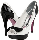 Sharri (White Black Patent)