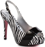 Taurus Slingback (Zebra Satin)