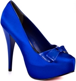 Vee (Royal Blue Satin)