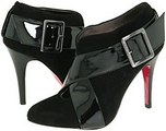 Courtney (Black Suede/Black Patent)