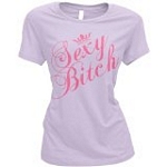 Sexy Bitch Lavender Ladies T-Shirt