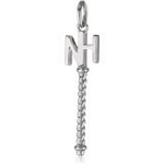 Nicky Hilton Sterling Silver 'NH' Key Pendant, 16