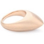 Sterling Silver Ring with 18kt Gold Wash and Satin Finish