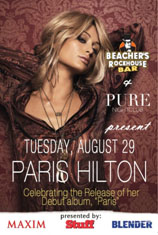 Beacher's Rockhouse bar and Pure presents Paris