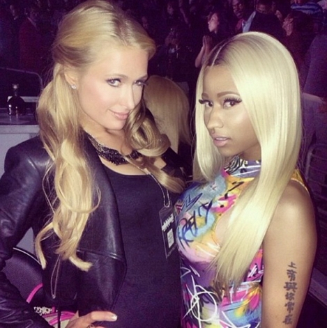 paris hilton nicki minaj